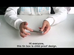 Scorrevole resistente Tin Box della sigaretta di Preroll delle latte del bambino