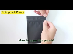 Sacchetti Mylar neri a prova di bambini