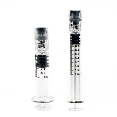 sterile riutilizzabile della siringa di vetro della serratura di 1mL Luer per l'olio di CBD