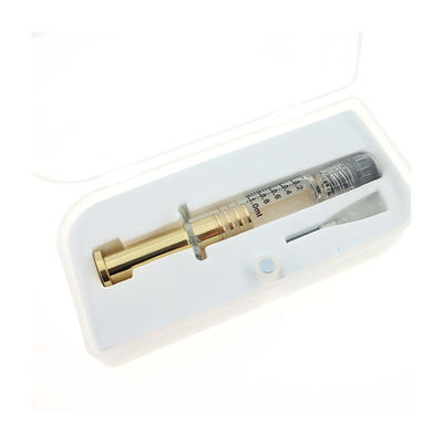 Siringa della serratura del vetro borosilicato 1mL Luer con l'argento del metallo o il tuffatore dell'oro del metallo