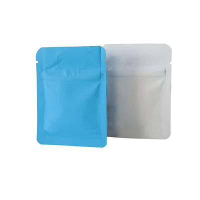 Ingrosso Blu Bianco Nero Resistente ai bambini Ziplock Mylar Weed Bags Imballaggi a prova di bambini