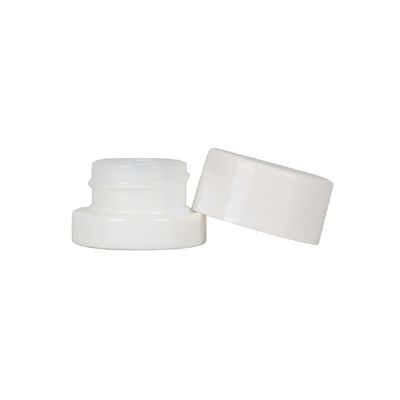 Bottone di vetro bianco concentrato con tappo a vite CR Chiaro Blach Bottone di cera personalizzato