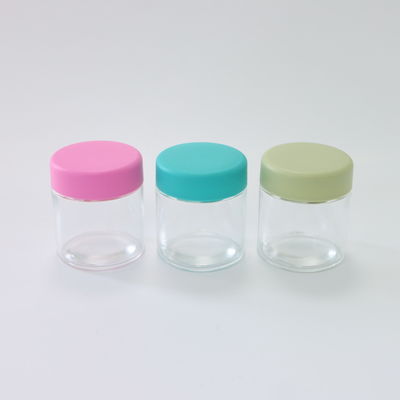 90 ml di 3 oz di contenitore di erba in vetro con tappo a vite a prova di bambini