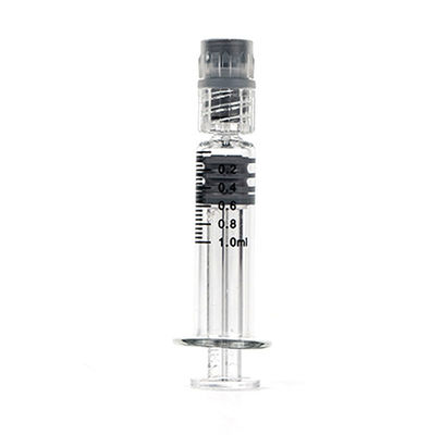 Siringa di vetro dell'olio della canapa CBD della siringa 1mL di punta della serratura di Luer Silp Luer del borosilicato