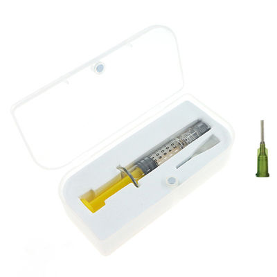 Il pacchetto su ordinazione 1ml dell'erbaccia del vetro borosilicato ha colorato la siringa della serratura di Luer per l'olio del concentrato