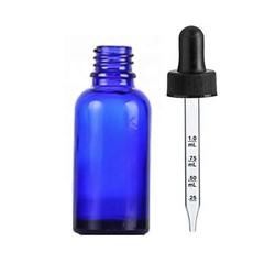 Bottiglia di vetro a goccia con tappo a prova di manomissione per olio di THC Amber Blu Nero Bottiglia di vetro a prova di bambino con goccia