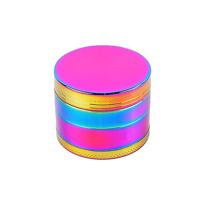 4 strati dell'arcobaleno del metallo della lega di Herb Tobacco Grinder Portable Zinc