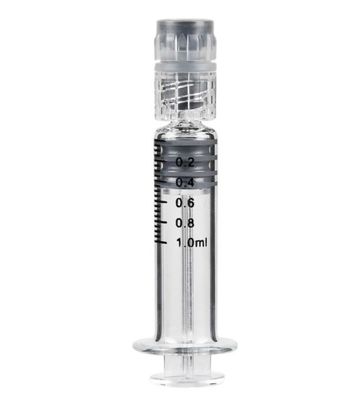 Siringa 1mL Prefillable dell'olio della serratura di Luer del vetro borosilicato per l'olio della  CBD