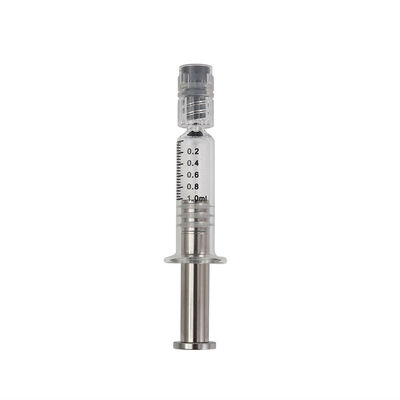 Perdita di vetro d'argento della serratura di Luer della siringa del tuffatore 1ml del metallo dell'oro libera