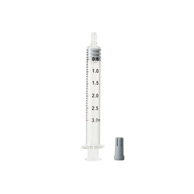 Siringa della serratura di vetro 3ml Luer di slittamento di Luer riutilizzabile per olio puro