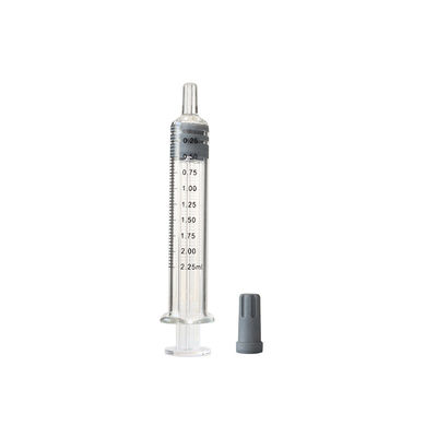 siringa della serratura di Luer dell'olio della  2.25ml con la prova della perdita del cappuccio