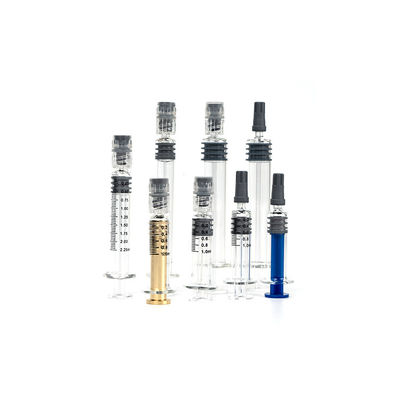 1 ml 2,25 ml 3 ml 5 ml Siringa di borosilicato preriempita Seringa di plastica metallica Seringa Luer Lock 5 ml Seringa di vetro 1 ml
