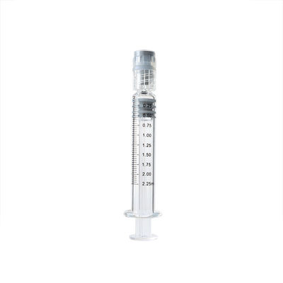 Siringa di vetro 2.25ml della serratura sterile riutilizzabile di Luer per l'olio della canapa CBD