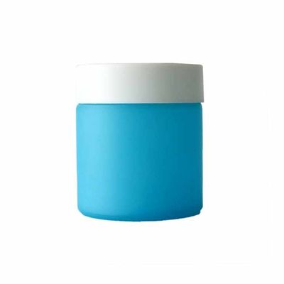 Logo personalizzato Vaso di erba di vetro - D60 * H52 3oz 3.5 grammi Vaso di vetro con tappo a prova di bambino