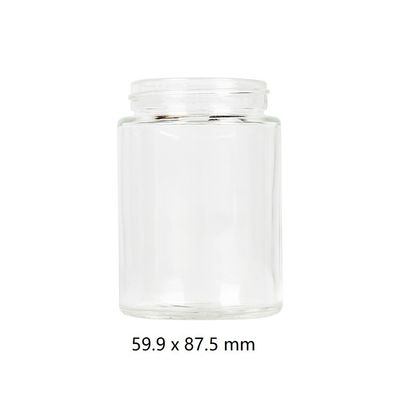 Ampia bocca 5oz del chiaro della canapa del fiore barattolo di vetro dell'erbaccia senza piombo