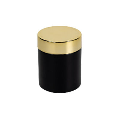 5oz Matte Black Glass Weed Jar con il cappuccio resistente del bambino
