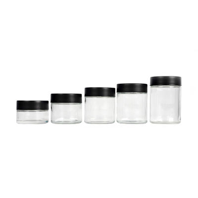Resistente ai bambini CR Custom Weed Pack Glass 1oz 2oz 3oz 4oz 5oz Weed Jar