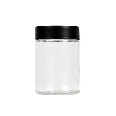 Ampia bocca 5oz del chiaro della canapa del fiore barattolo di vetro dell'erbaccia senza piombo