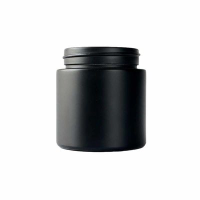 Barattolo di vetro d'imballaggio del fiore del nero ottavo del barattolo 3oz dell'erbaccia della marijuana
