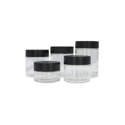 Resistente ai bambini CR Custom Weed Pack Glass 1oz 2oz 3oz 4oz 5oz Weed Jar