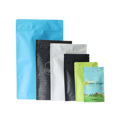 Logo Mylar Weed Packaging Stand su misura sul sacchetto