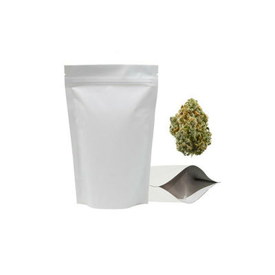 erbaccia di 28g 454g CBD Mylar che imballa rivestimento a chiusura lampo di tocco morbido della borsa della marijuana