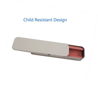 Piccolo bambino scorrevole Tin Box For Infused Tablets resistente Prerolls e cartuccia