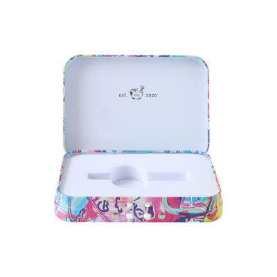 Cartuccia resistente del coperchio a cerniera del bambino che imballa Tin Recyclable Metal Joint Box