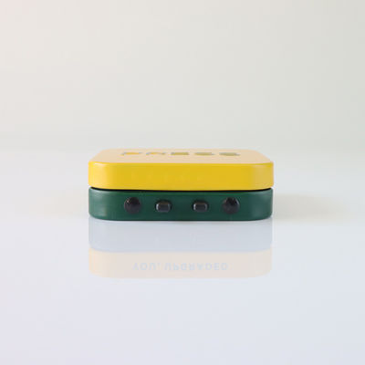 Su misura stampando le latte della menta di Tin Box Child Resistant Hinged del quadrato 50 x 50 x 15 millimetri