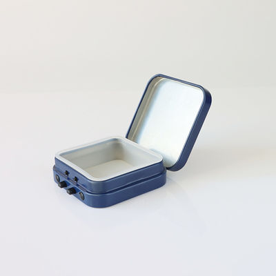 Su misura stampando le latte della menta di Tin Box Child Resistant Hinged del quadrato 50 x 50 x 15 millimetri