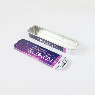 Bambino superiore Tin Box For Vape Cartridge resistente dello scorrevole rettangolare portatile