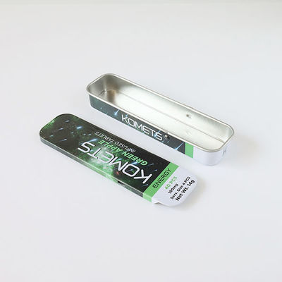 La scatola di Mini Metal Child Resistant Tin per THC ha infuso l'imballaggio della  delle compresse