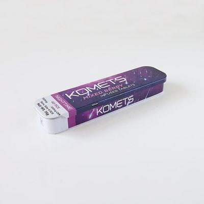La scatola di Mini Metal Child Resistant Tin per THC ha infuso l'imballaggio della  delle compresse
