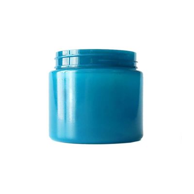 barattolo di plastica blu dell'erbaccia 6oz con lo spingere &amp; girare i cappucci della prova del bambino