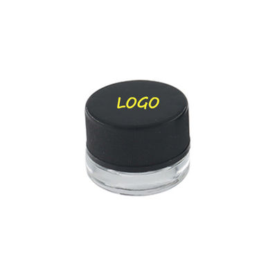 Bottone di vetro trasparente da 5 ml Copertura a prova di bambino Bottone quadrato Bottone concentrato Imballaggio con coperchio a prova di bambini
