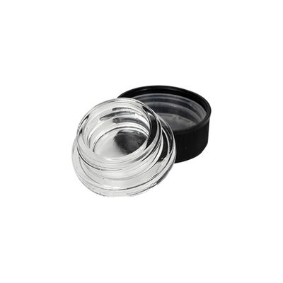 7 ml Bottone di vetro concentrato spesso con coperchio nero a prova di bambini
