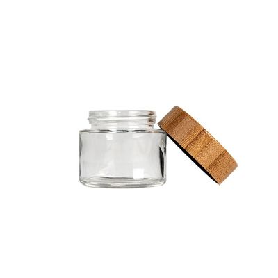 Barattoli di vetro del coperchio della  del fiore del barattolo della prova di legno di bambù del bambino