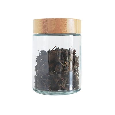 Barattolo di vetro innocuo per i bambini del grande coperchio di bambù di dimensione 18oz per il fiore di CBD