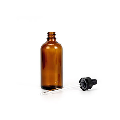 Bottiglia di vetro a goccia a prova di bambino per l' imballaggio di oli essenziali personalizzata 15 ml 30 ml 50 ml 100 ml di siero con goccia