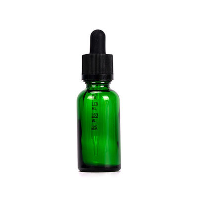 cima resistente del bambino di 30ml 1oz Amber Glass Dropper Bottle With per l'olio di canapa
