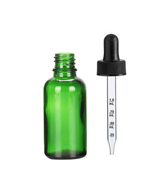 cima resistente del bambino di 30ml 1oz Amber Glass Dropper Bottle With per l'olio di canapa