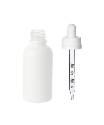 Bottiglia innocua per i bambini di tintura 30ml del contagoccia di Matte White Essential Oil Glass