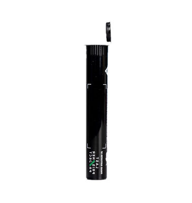 Tubo Pop Top a prova di bambini per sigarette pre-roll Tubo Pop Top nero personalizzato
