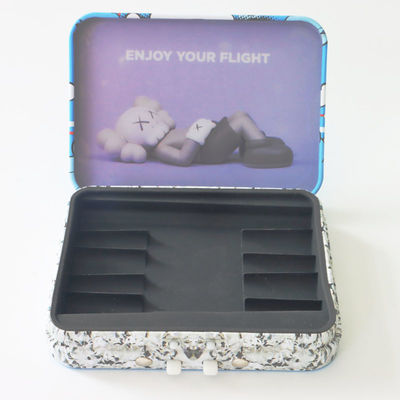 Bambino opaco o lucido Tin Box resistente con l'inserzione del silicio per 5pcs Preroll