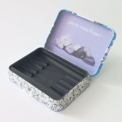 Bambino opaco o lucido Tin Box resistente con l'inserzione del silicio per 5pcs Preroll