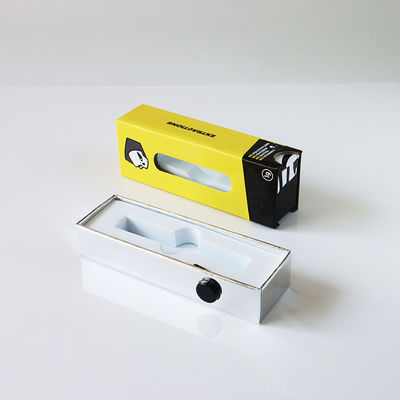 Scatola per cartucce di vape con bottone di sicurezza per bambini Scatola di carta con finestra per cartucce 510