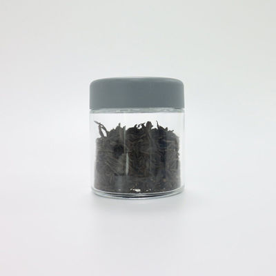 2oz 3oz Custom Logo Glass Weed Holder Jar con cappuccio a vite a prova di bambini