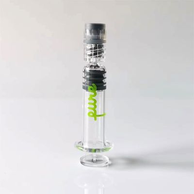 Spruzza di vetro con olio di CBD Luer Lock THC Spruzza di olio di CBD 1 ml Spruzza di vetro con tappo vuoto Luer