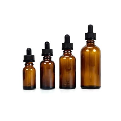 Bottiglia per gocciolante di vetro da 30 ml Bottiglia a prova di bambini 15 ml Bottiglia per gocciolante di olio essenziale 50 ml 100 ml