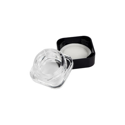 5 ml Vaso di vetro a concentrazione quadrata Vaso a cubo a prova di bambini